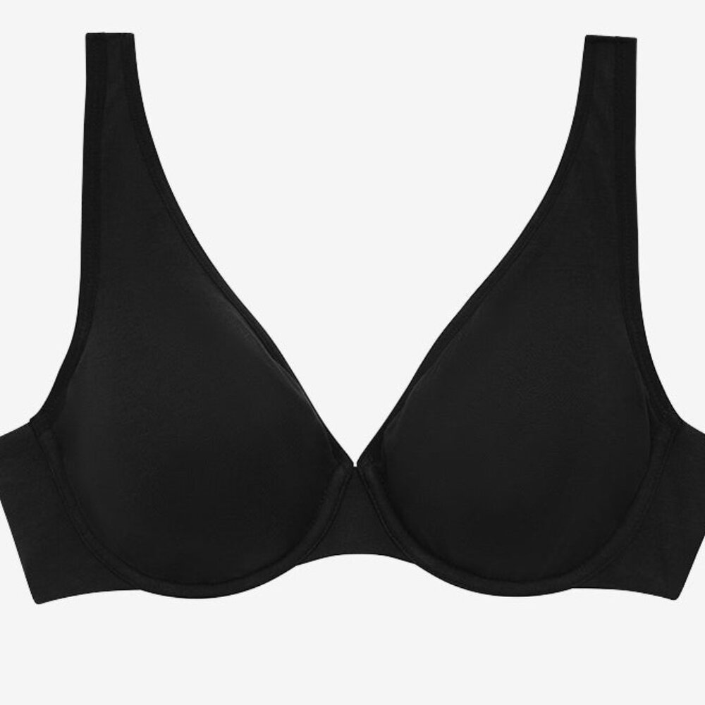 ThirdLove Organic Cloud Cotton Perfect Coverage Bra Size 36Eblack / 36E